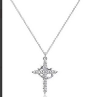 Crown Cross Necklace
