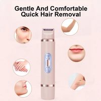Dual-Head Electric Shaver Painless Women's Epilator Bikini Hair Removal Device Automatic Hair Trimmer Underarm Facial Lips Leg