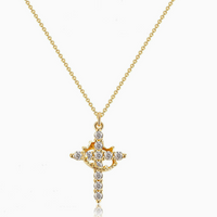 Crown Cross Necklace