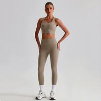 Seamless Backless Yoga Set – 2-Piece Bra & Leggings