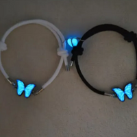 Blue Luminous Smart Butterfly Necklace