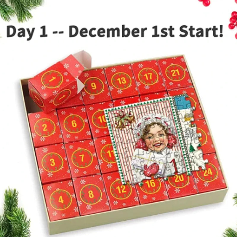 Merry Jigsaw Advent Calendar Puzzle