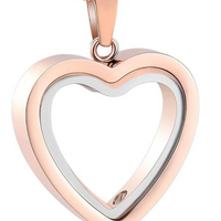 Heartfelt Remembrance: Stainless Steel Heart-Shaped Cremation Pendant