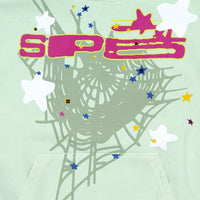 Spider Letter Prints Hoodies