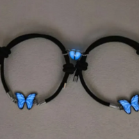 Blue Luminous Smart Butterfly Necklace