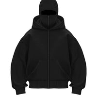 Men's Hooded Zip-Up Baseball Jacket
