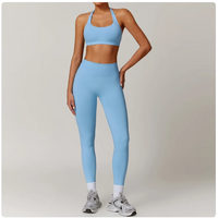 Seamless Backless Yoga Set – 2-Piece Bra & Leggings