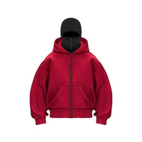 Men's Hooded Zip-Up Baseball Jacket