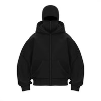 Men's Hooded Zip-Up Baseball Jacket