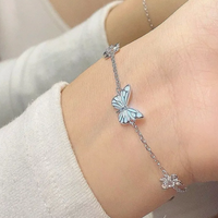 Blue Luminous Smart Butterfly Necklace