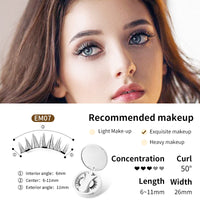 Magnetic False Eyelashes Set with Applicator
