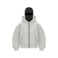Men's Hooded Zip-Up Baseball Jacket
